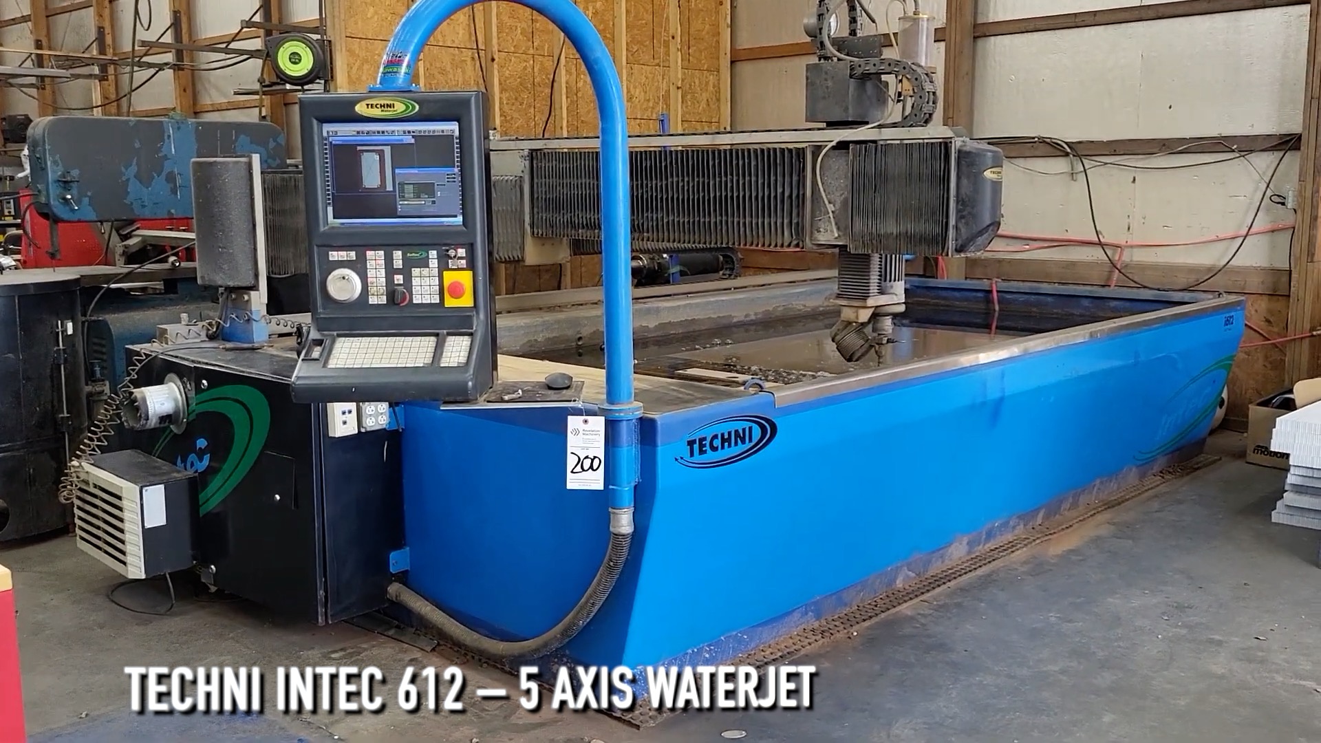 2007 TECHNI INTEC 612 5-AXIS WATERJET $76,500