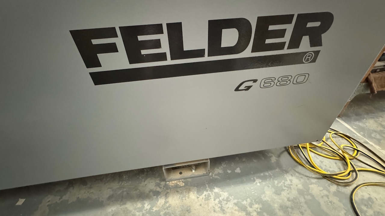 Felder G680 Used Edgebander with pre-milling and corner rounding