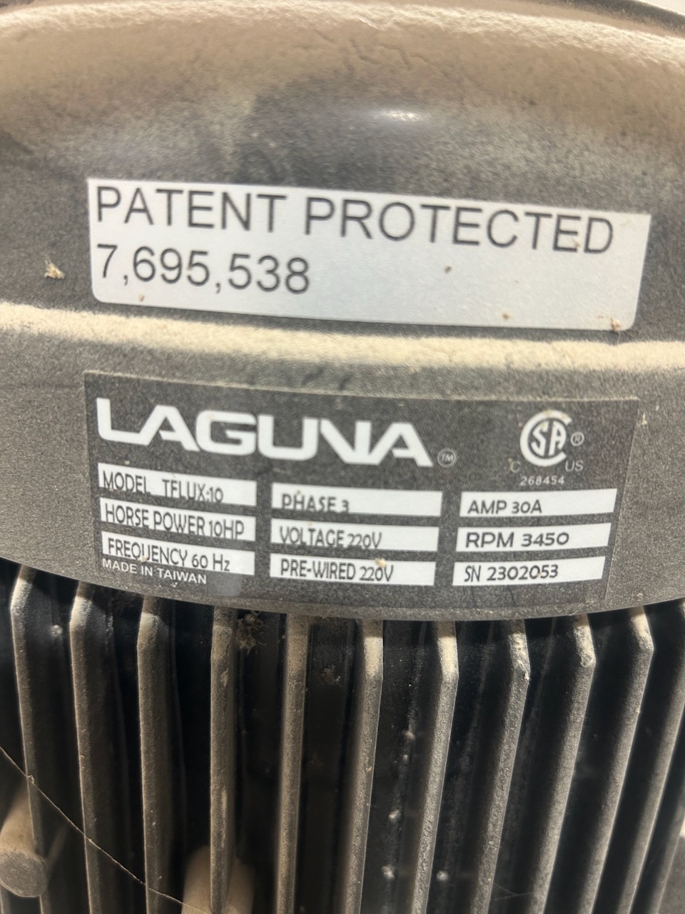 New Laguna TFlux 10 HP Cyclone Dust Collecto